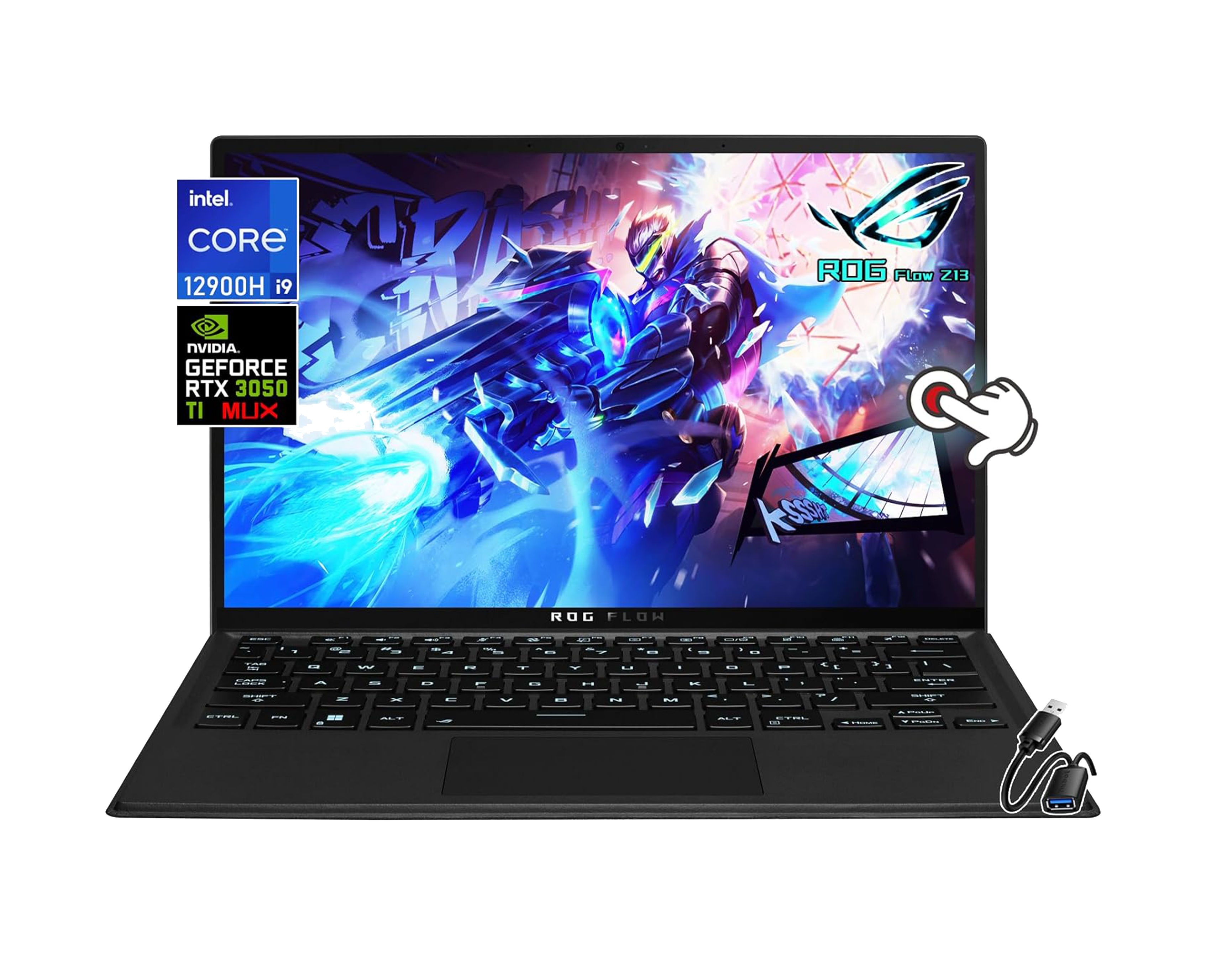 Laptop-Tableta 2-in-1 ASUS ROG Flow Z13 GZ301ZE 13.4" 120Hz i9-12900H 16GB Nvidia RTX 3050Ti 1TB SSD | ALIENSTORE