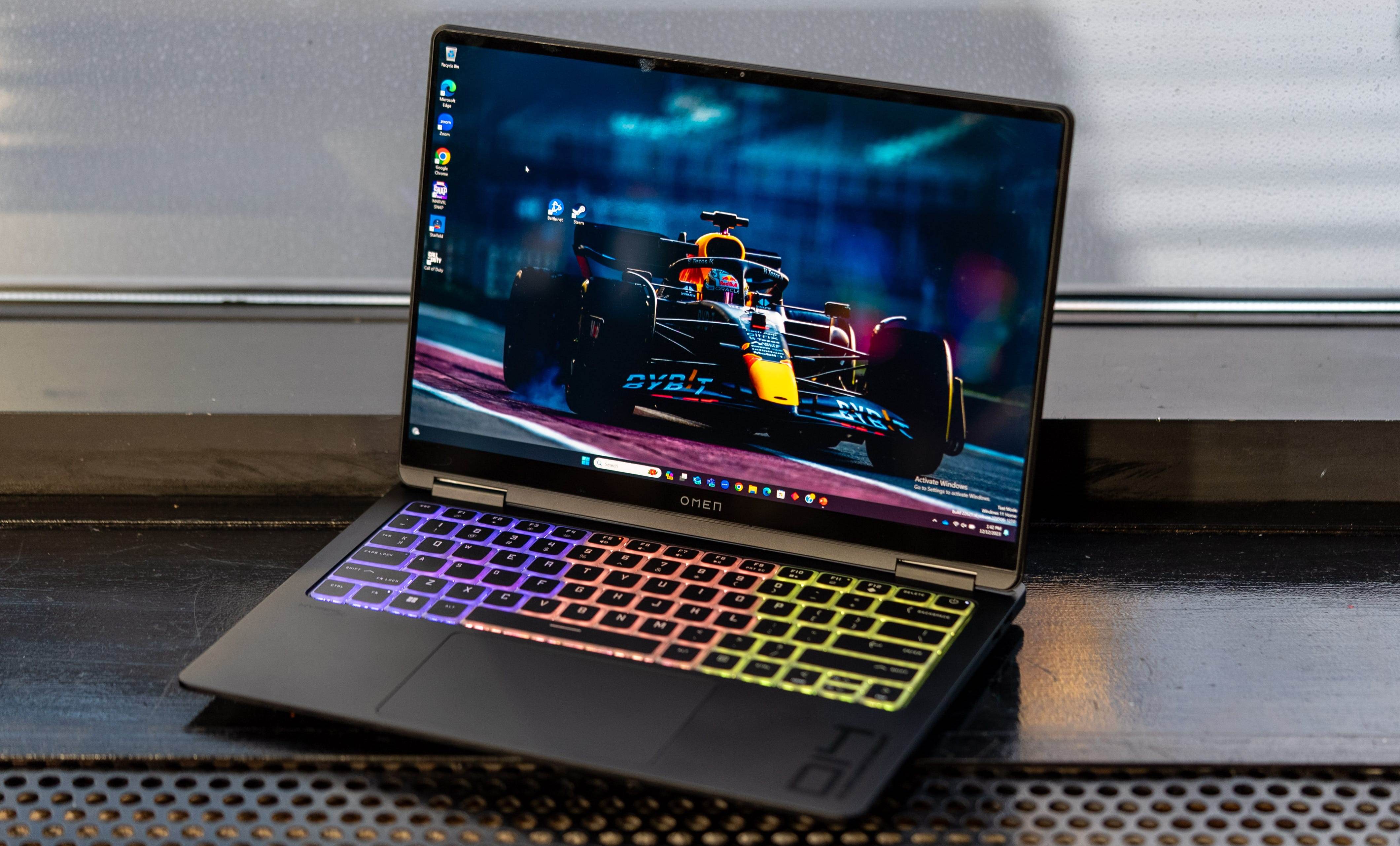 Laptop Gaming HP OMEN TRANSCEND 14 OLED 2.8K 120Hz Core Ultra 9 185H 32GB Ram Nvidia RTX 4070 1TB - AlienStore