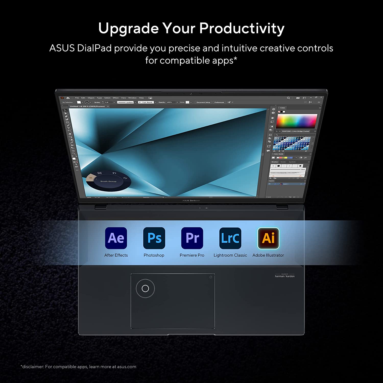 Laptop ASUS Zenbook Pro 16" 2.5K 165Hz i7-12650H 32GB Ram nVidia RTX 3070Ti 1TB SSD Asus Dial Win11 | ALIENSTORE