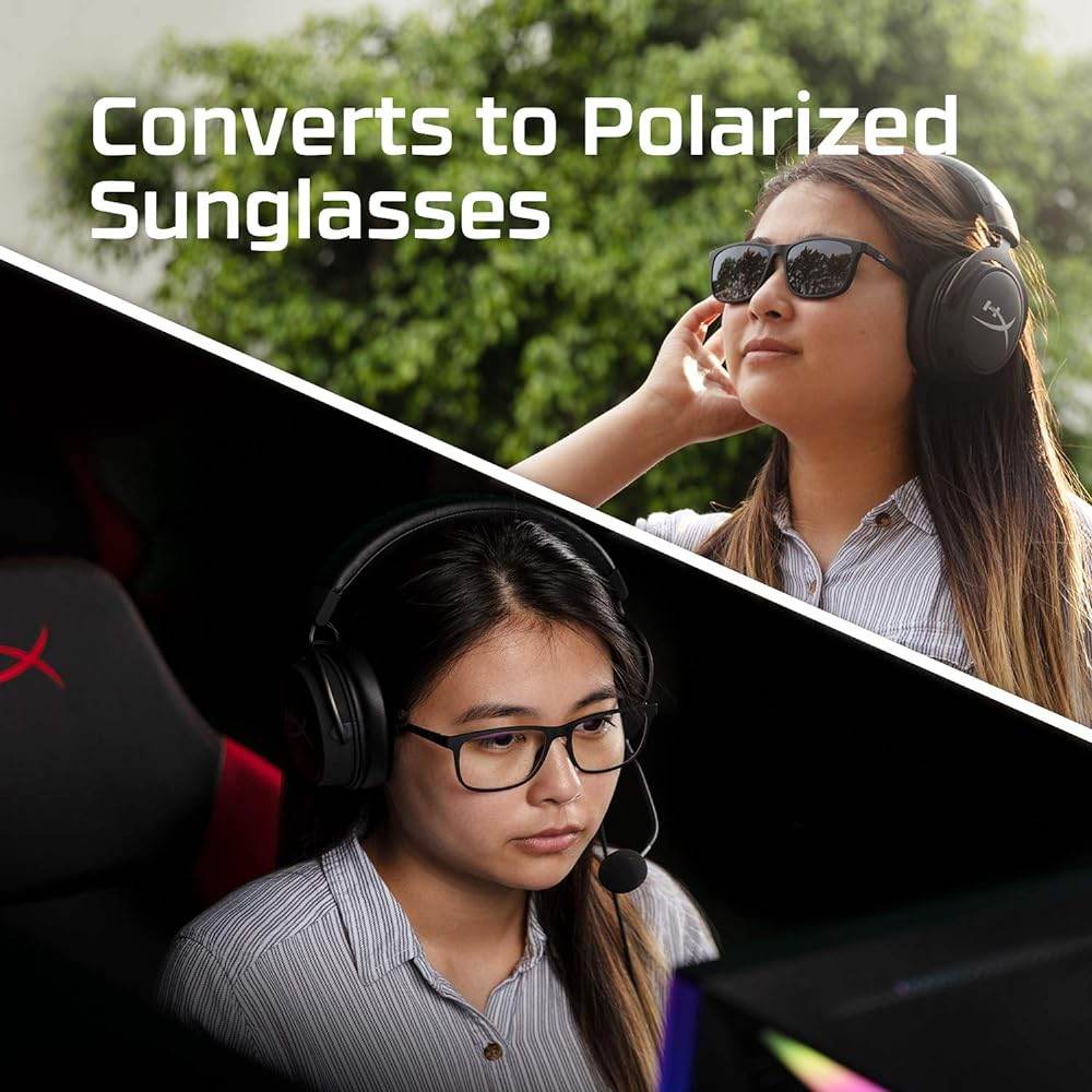 Ochlari de protectie monitor si soare polarizati HyperX Spectre React - Gaming Eyewear - Black - AlienStore