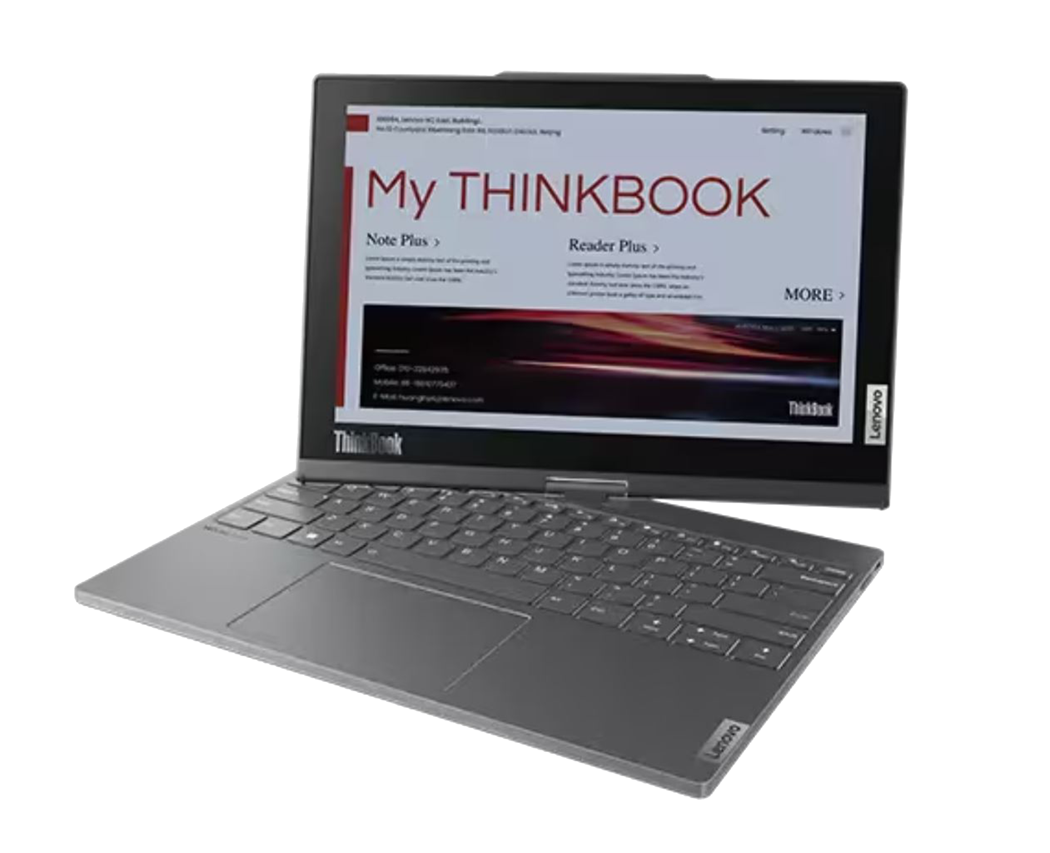 Laptop 2in1 Lenovo ThinkBook Plus Gen4 Dual-Screen 13.3" Oled + E-Ink i5-1335U 16GB 512GB SSD