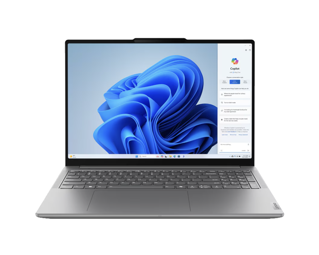 Laptop LENOVO Yoga Slim Pro 9 16IRP8 16" 3.2K Mini-LED 165Hz Touch i9-13905H 32GB Nvidia RTX 4050 6GB 1TB Black-Friday