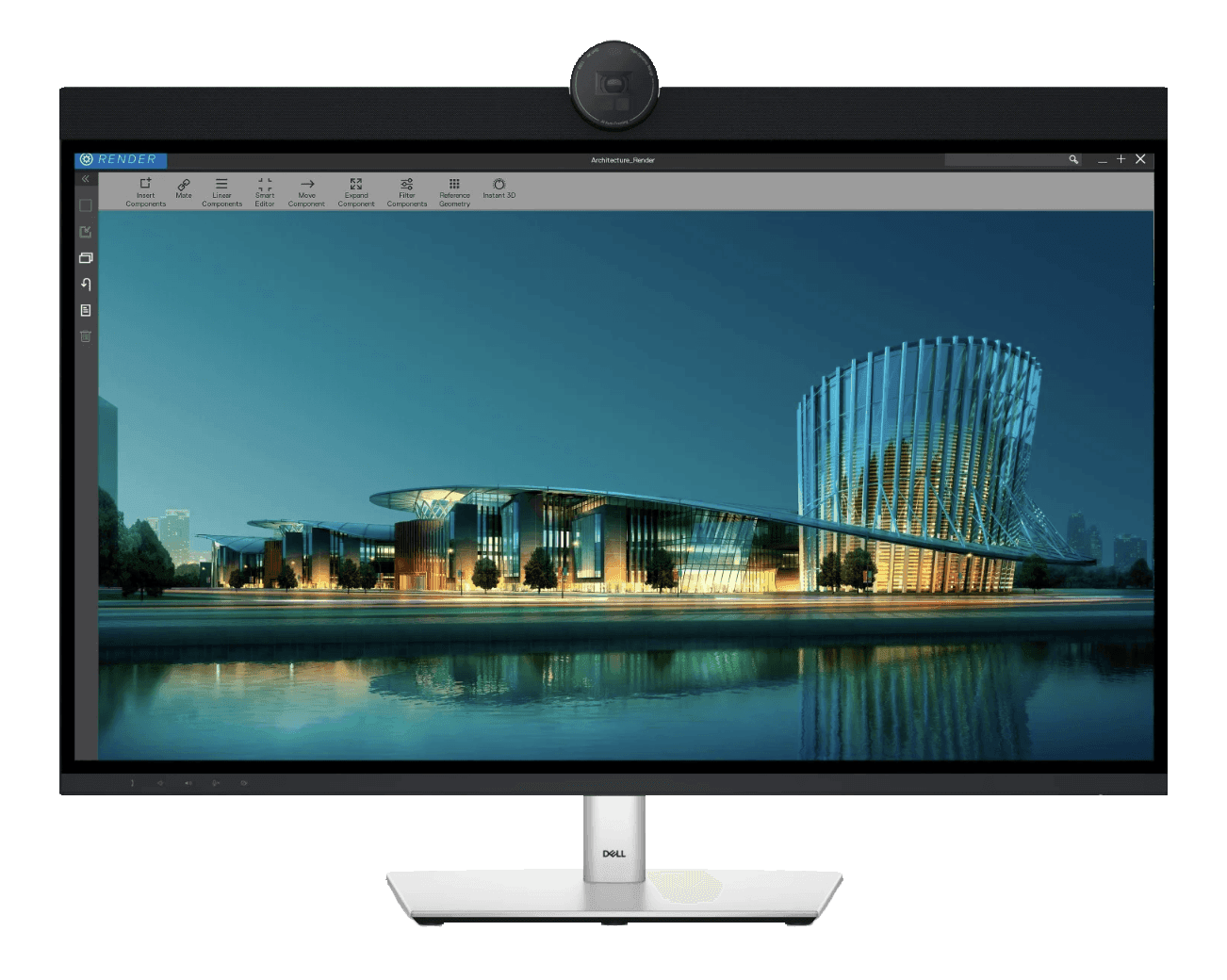 Monitor LED IPS Dell UltraSharp 31.5-inch 4K Video Conferencing Monitor U3223QZ Camera Sony Boxe 14W - AlienStore