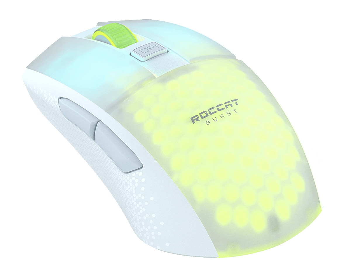 Mouse wireless Gaming Roccat Burst Pro Air 81g 19000 DPI Titan Wheel Alb - AlienStore