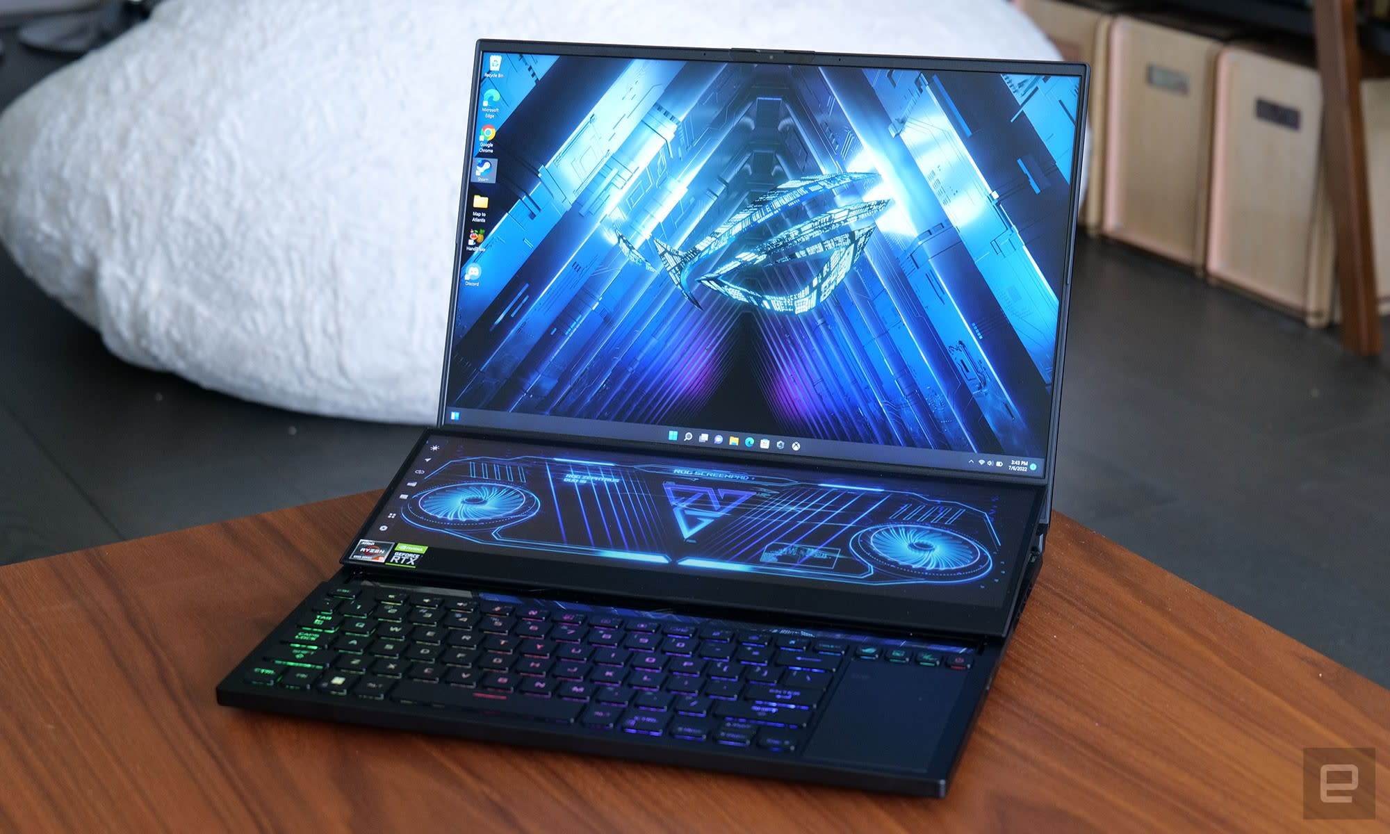 Laptop Gaming ASUS ROG Zephyrus DUO 16 GX650RX QHD MiniLED AMD Ryzen 9 6900HX 32GB NVIDIA 3080Ti 2TB - AlienStore