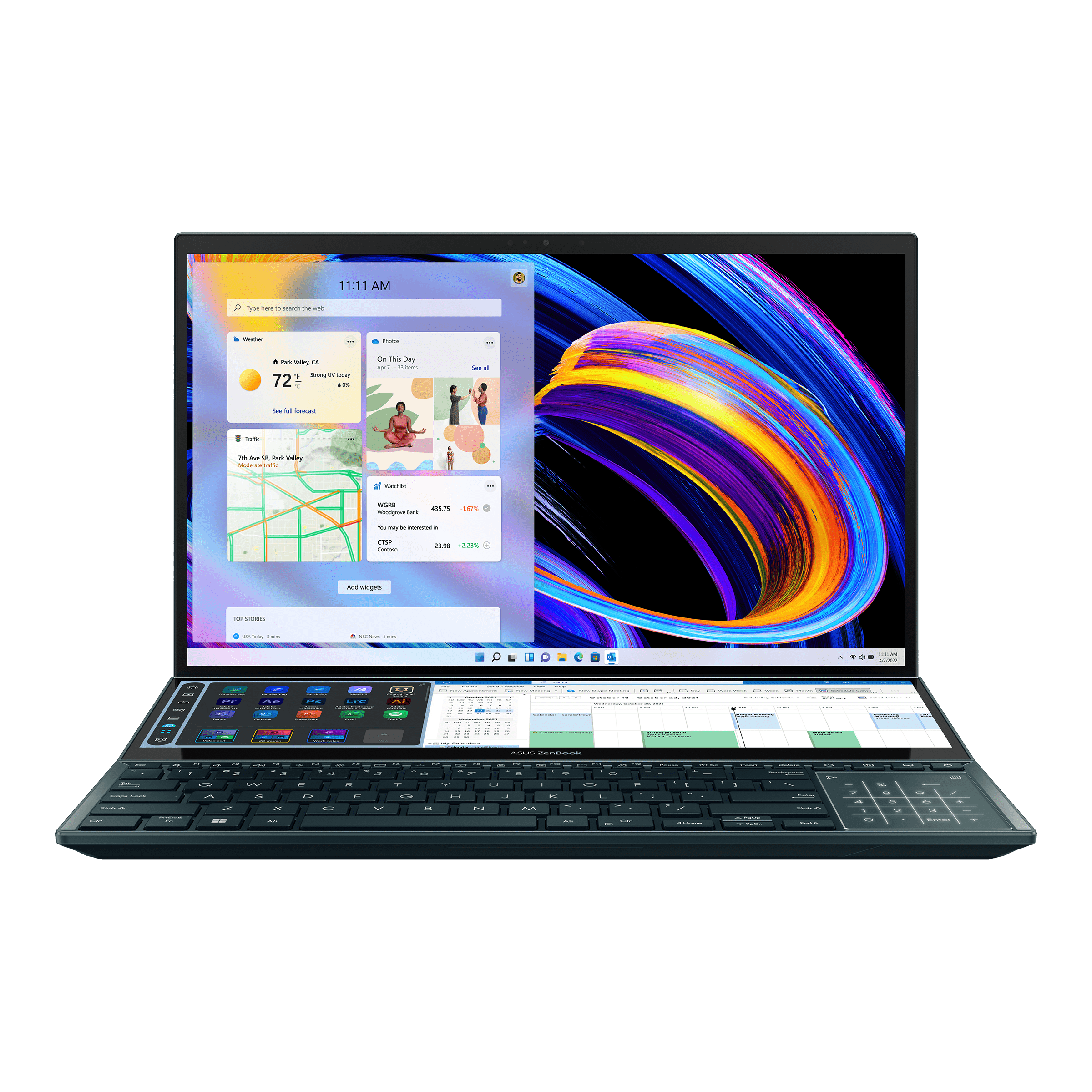 Laptop Asus Zenbook Pro DUO UX582ZM 15.6" 4K OLED Touch i7-12700H 16GB Nvidia RTX 3060 1TB SSD Win11 | ALIENSTORE