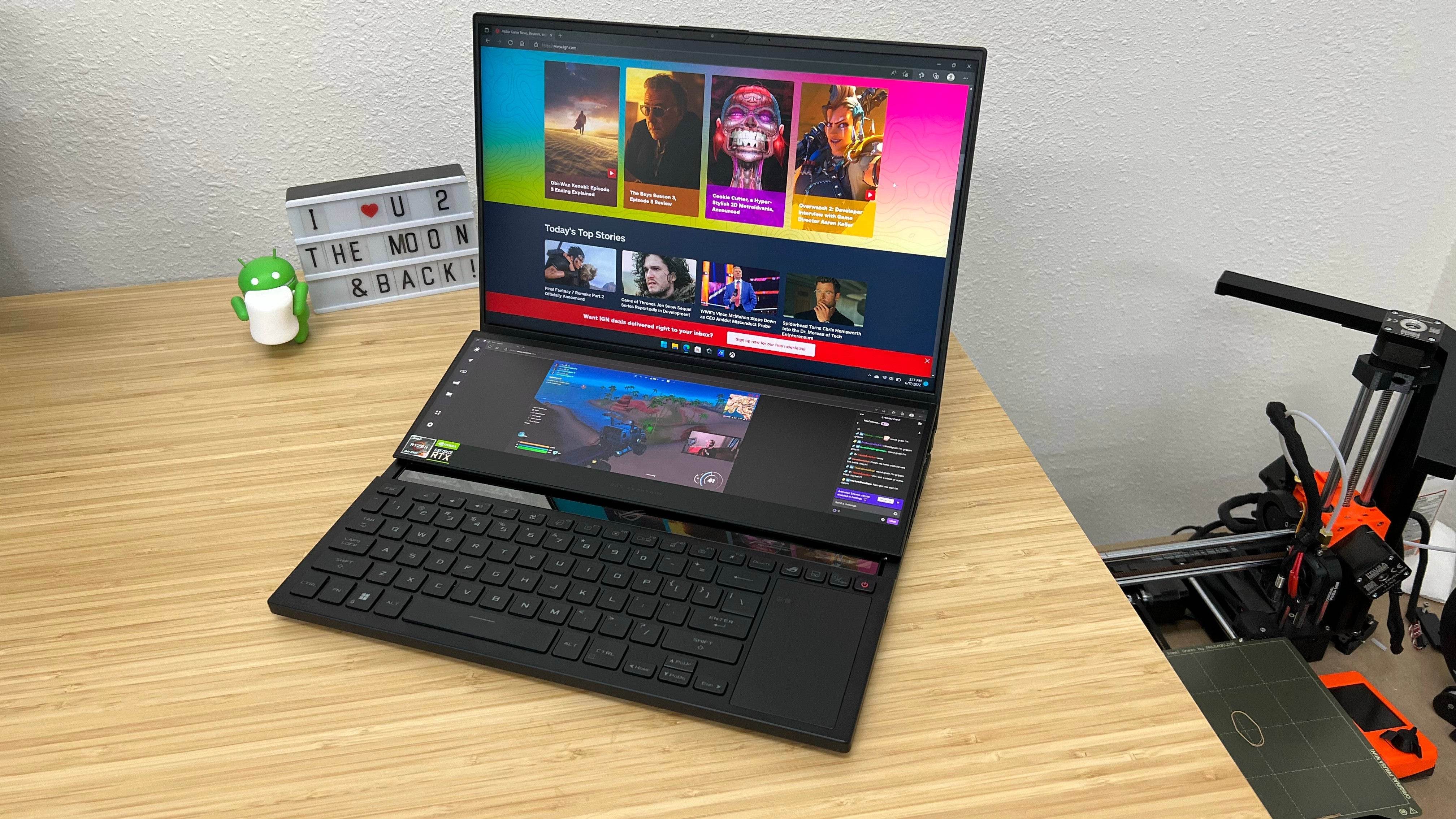 Laptop Gaming ASUS ROG Zephyrus DUO 16 GX650RX QHD MiniLED AMD Ryzen 9 6900HX 32GB NVIDIA 3080Ti 2TB - AlienStore