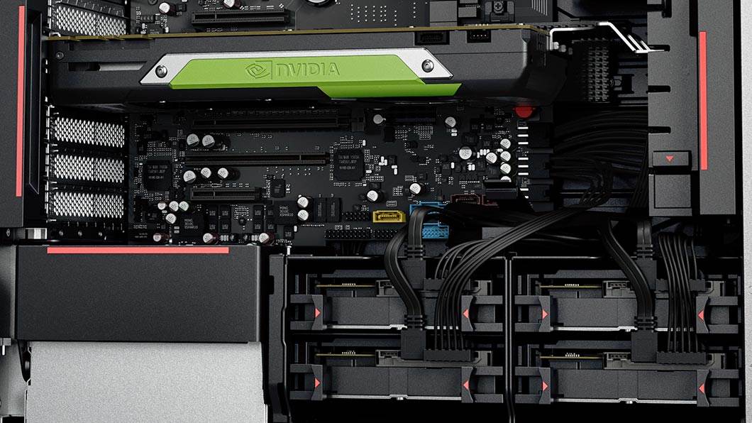 Desktop Workstation Lenovo ThinkStation P520 Xeon W-2235 64GB Ram Nvidia RTX 3080Ti 12GB 22TB+512GB - AlienStore