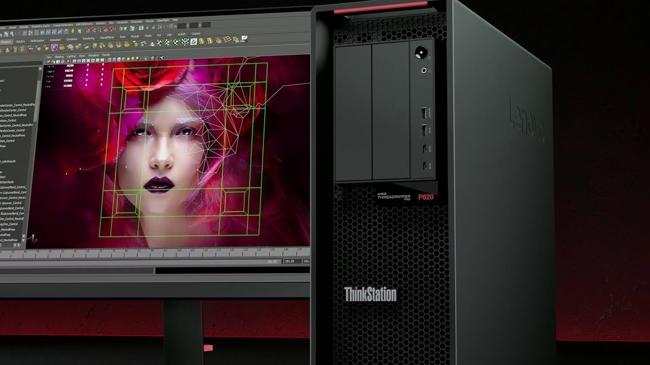 Desktop Lenovo ThinkStation P620 AMD Ryzen Threadripper PRO 3975WX 128GB Nvidia RTX 2080 SUPER 5TB