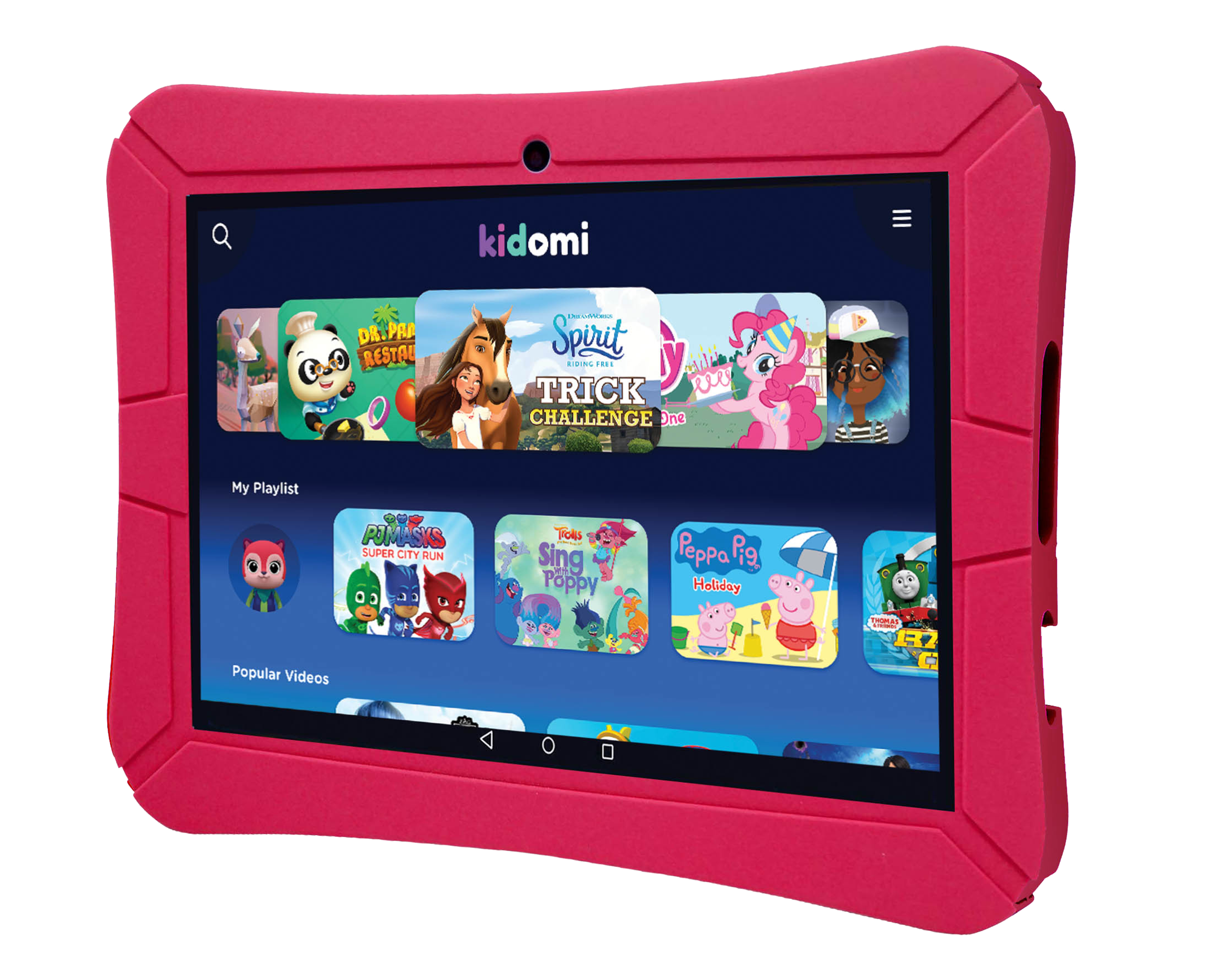 Tableta educativa copii Kidomi HighQ Learning Tab 8" Husa Gel Quad-Core 16GB 2-8 ani Android