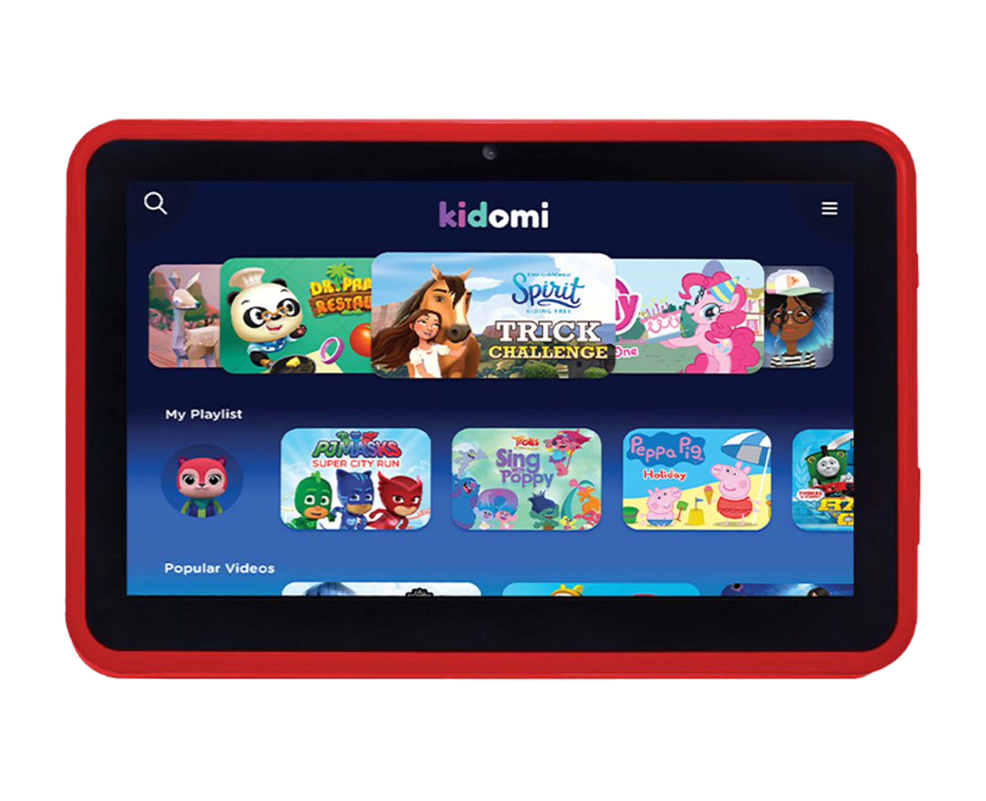 Tableta educativa copii Kidomi HighQ Learning Tab 8" Husa Gel Quad-Core 16GB 2-8 ani Android