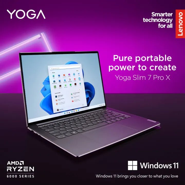 Laptop Lenovo Slim 7 ProX 14ARH7 14.5" 3K 120Hz AMD Ryzen 9 6900HS 32GB Ram Nvidia RTX 3050 1TB SSD | ALIENSTORE