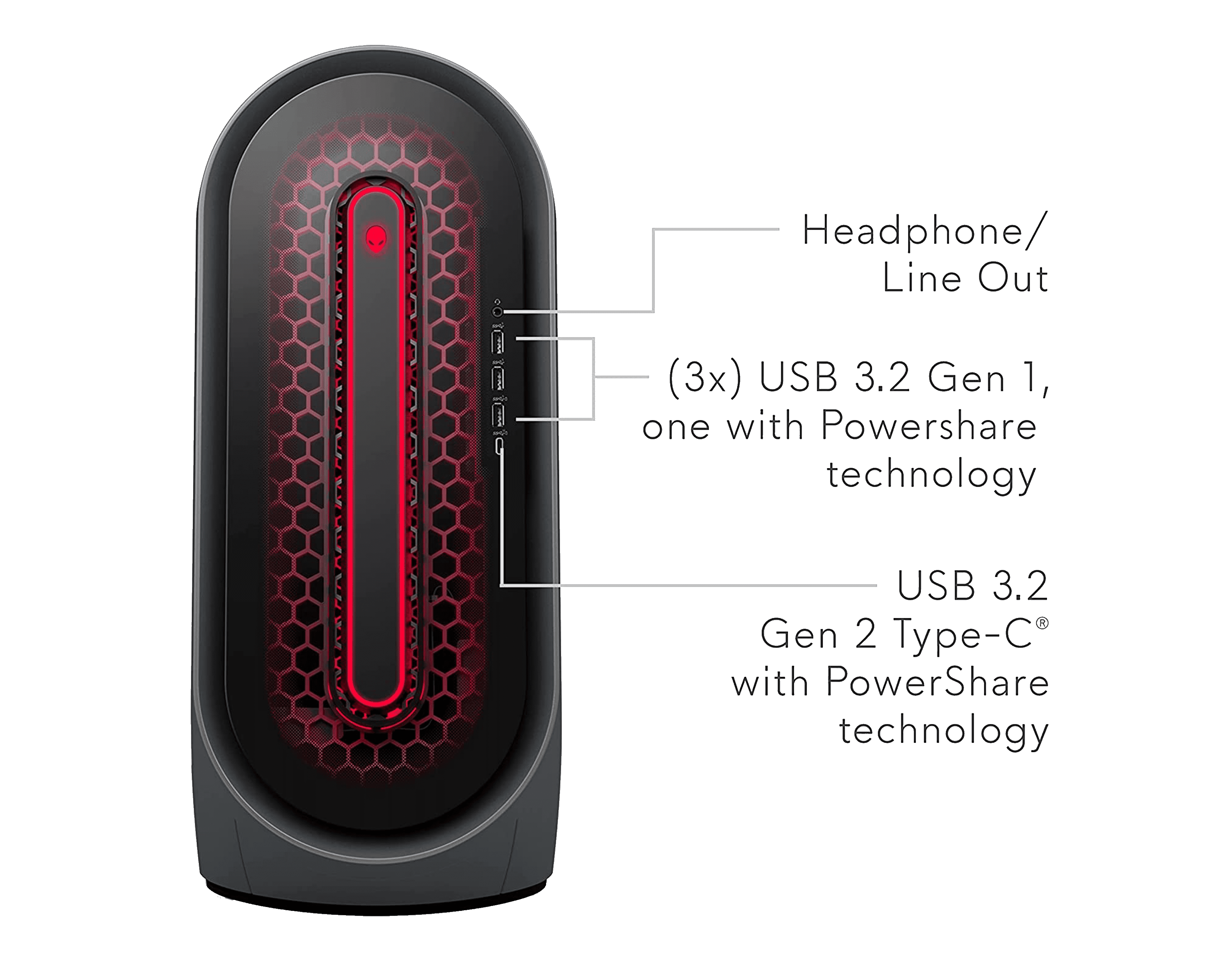Desktop Gaming Alienware Aurora R14 AMD Ryzen 9 5950X 32GB Nvidia RTX 3080Ti 12GB 2TB Racire Lichida - AlienStore