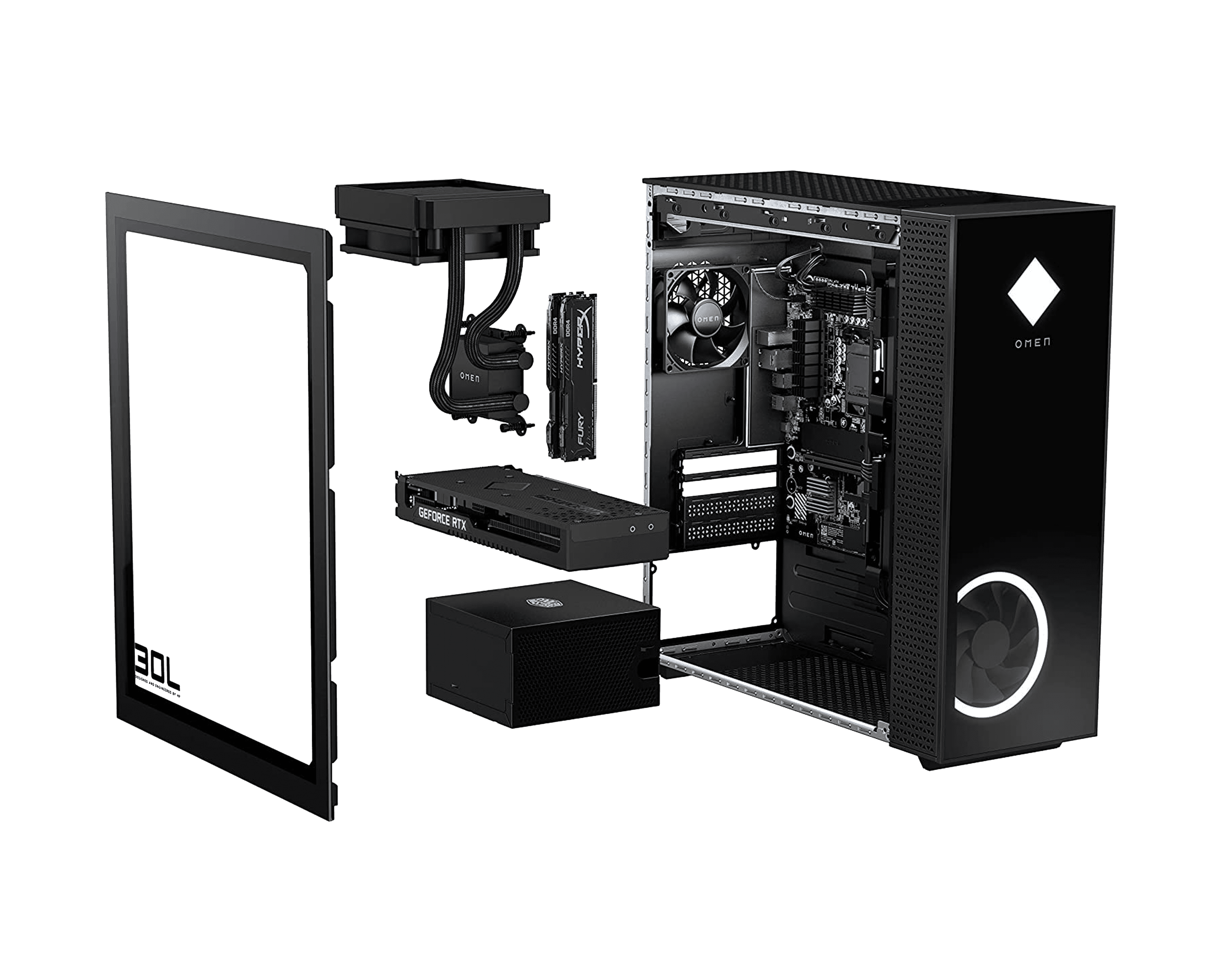 Desktop Gaming HP Omen 30L i7-10700K 8GB Nvidia RTX 3090 24GB 512GB SSD Windows 10 - AlienStore