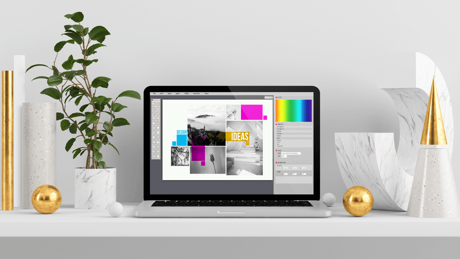 laptop design grafic