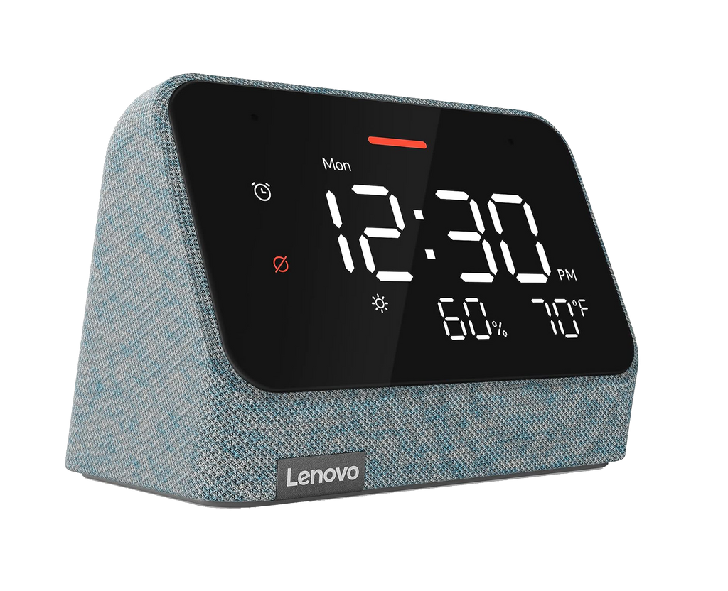 Ceas inteligent Lenovo Smart Clock Essential comenzi vocale Alexa Built-in Wi-Fi RED | ALIENSTORE