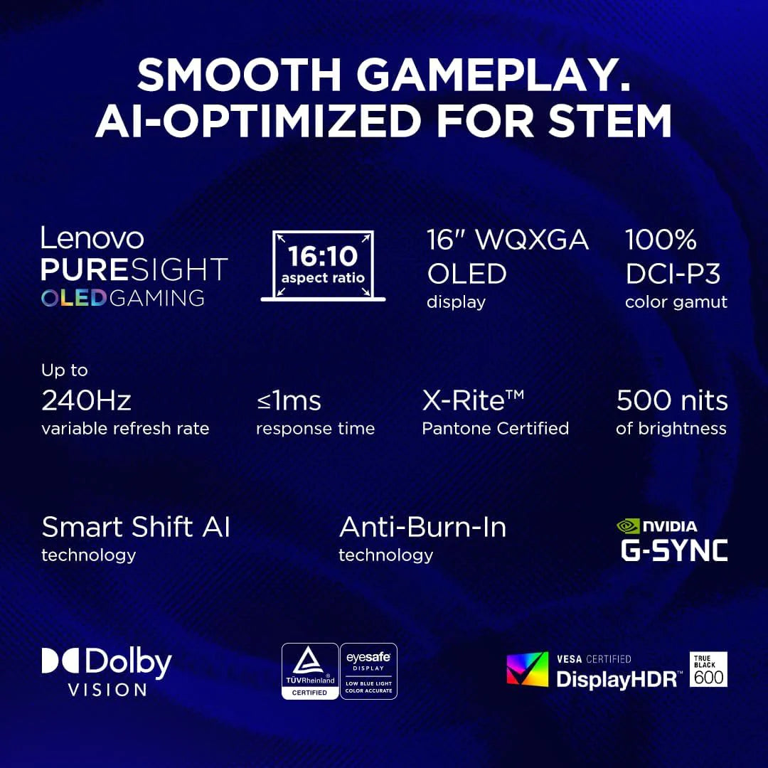 Laptop Gaming Lenovo Legion 7 16IAX10 16" OLED 240Hz Ultra 9 275HX 32GB Nvidia RTX 5070 2TB SSD ALB