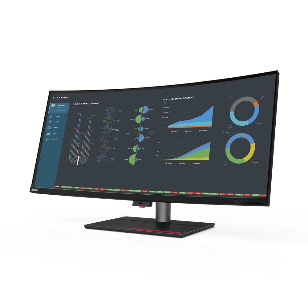 Monitor Curbat 39.7-inch 5K Lenovo ThinkVision P40W-20 5120 x 2160 75Hz 21:9 Thunderbolt 4