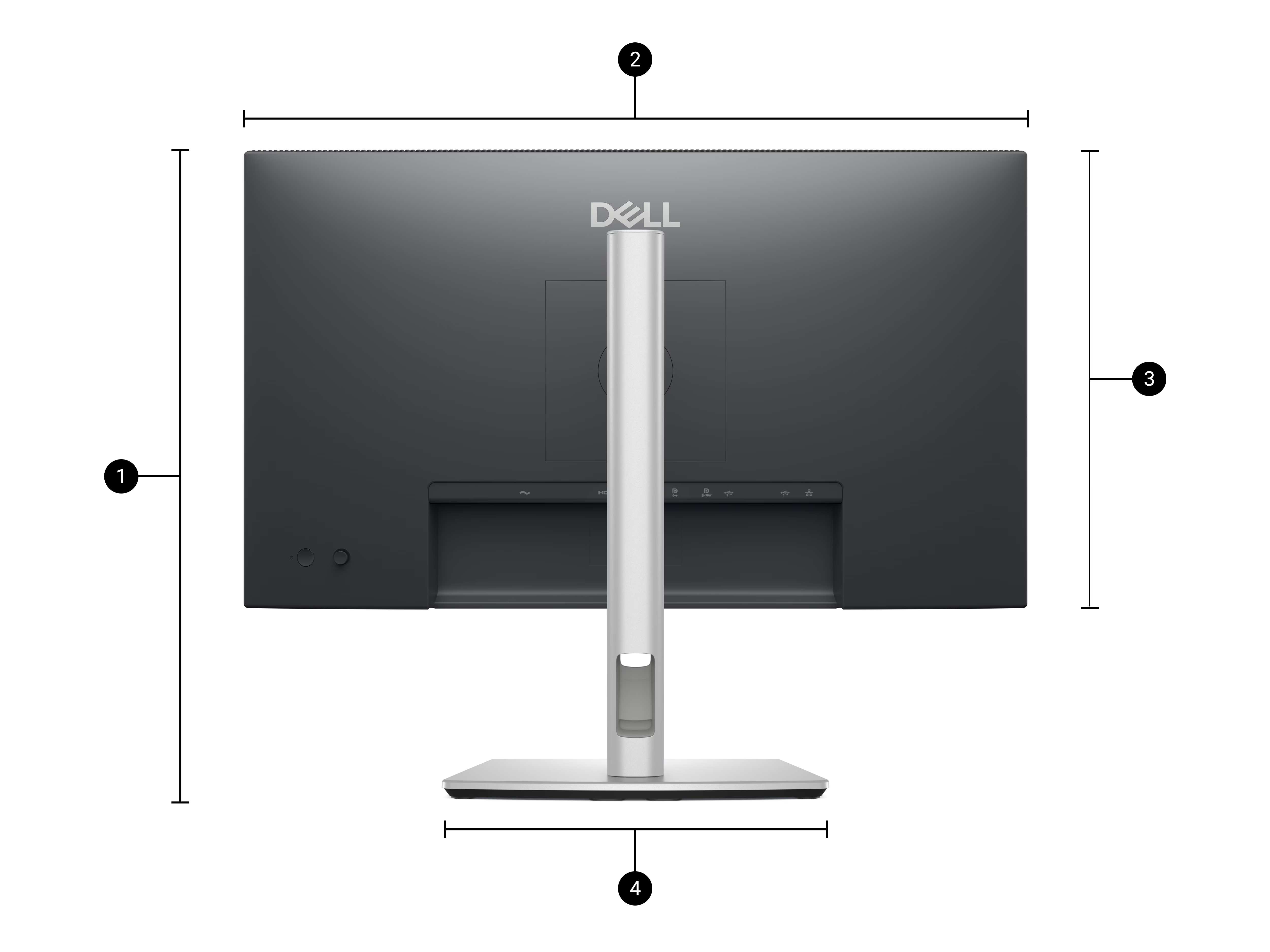 Monitor Dell Pro 24 Plus QHD 100Hz IPS USB-C Hub Monitor - P2425DE