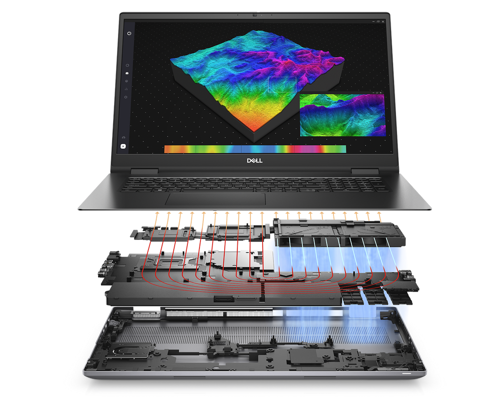 Laptop workstation Dell Precision 7670 16-inch FHD+ i7-12850HX 64GB Ram Nvidia RTX A3000 12GB 512GB