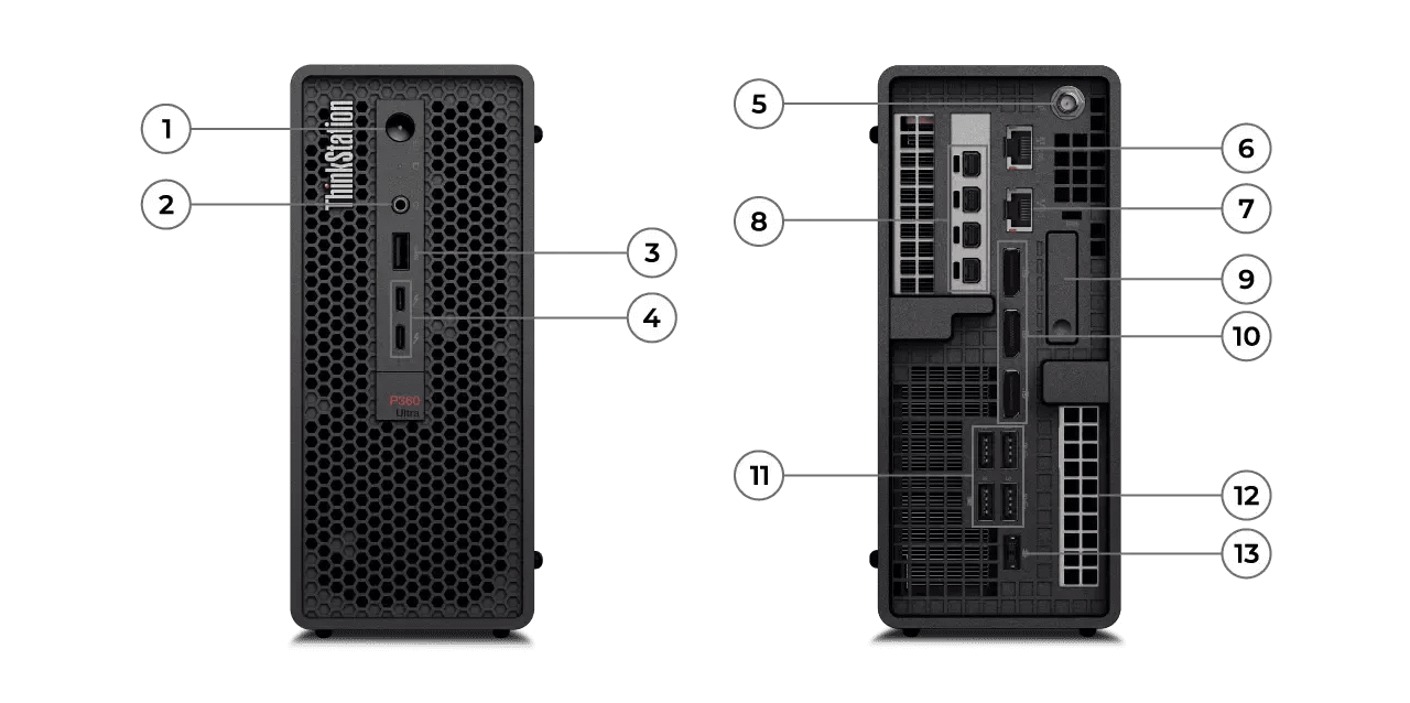 Desktop Lenovo ThinkStation P360 Ultra Workstation i9-12900 64GB Ram Nvidia RTX A5000 16GB 1TB SSD | ALIENSTORE