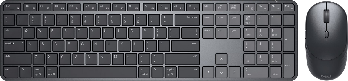 Kit Dell Pro 7 Slim Tastatura si Mouse - KM726 - US International (QWERTY)