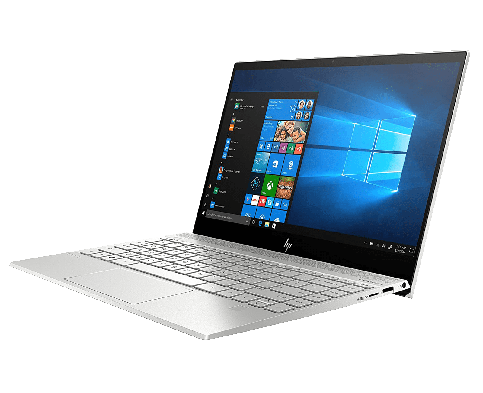 Laptop Ultrabook HP ENVY 13 UHD 4K IPS Touch i7-1065G7 8GB 512GB SSD Iris Plus Wi-Fi 6 Windows 10 1.1Kg