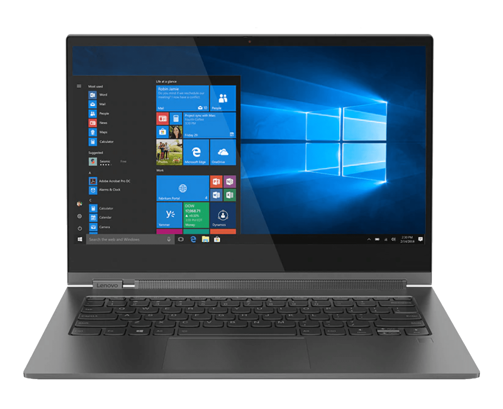 Laptop 2-in-1 Lenovo Yoga C930 GLASS 13.9" UHD Touch i7-8550U 16GB 512GB SSD JBL Sticla Stylus WIN10