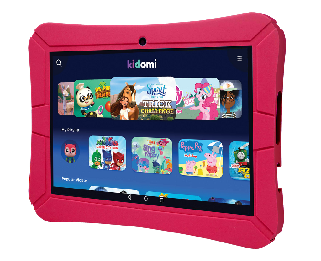 Tableta educativa copii Kidomi HighQ Learning Tab 8" Husa Gel Quad-Core 16GB 2-8 ani Android