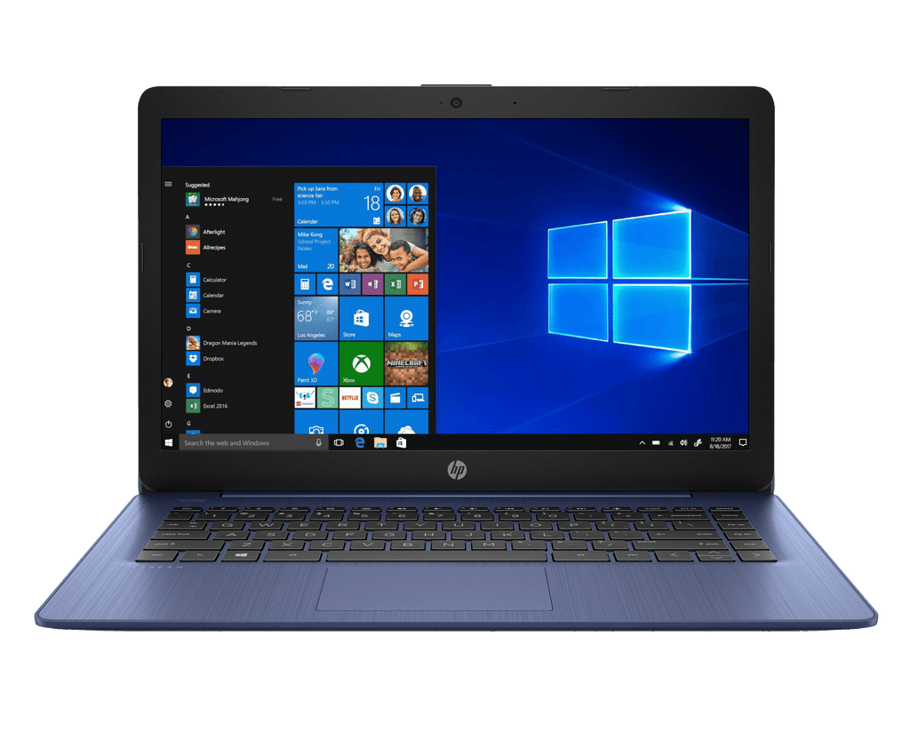 Laptop HP Stream 14" HD Intel Celeron N4000 4GB 64GB Windows 10 Office 365 Blue