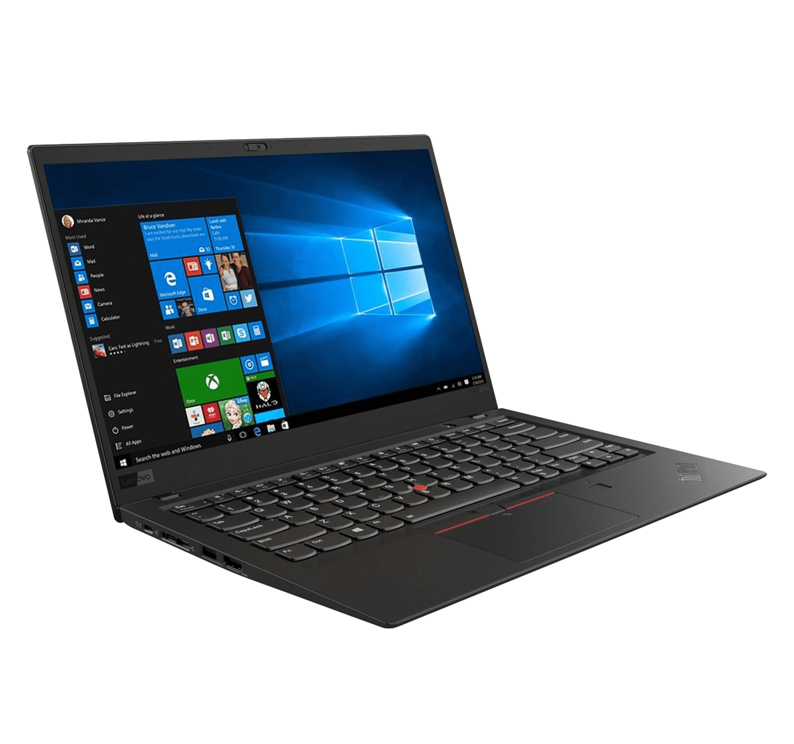 Laptop Lenovo ThinkPad X1 Carbon 7th Gen 14" FHD Privacy i7-10710U 6-Core 16GB 1TB SSD Win10 Pro