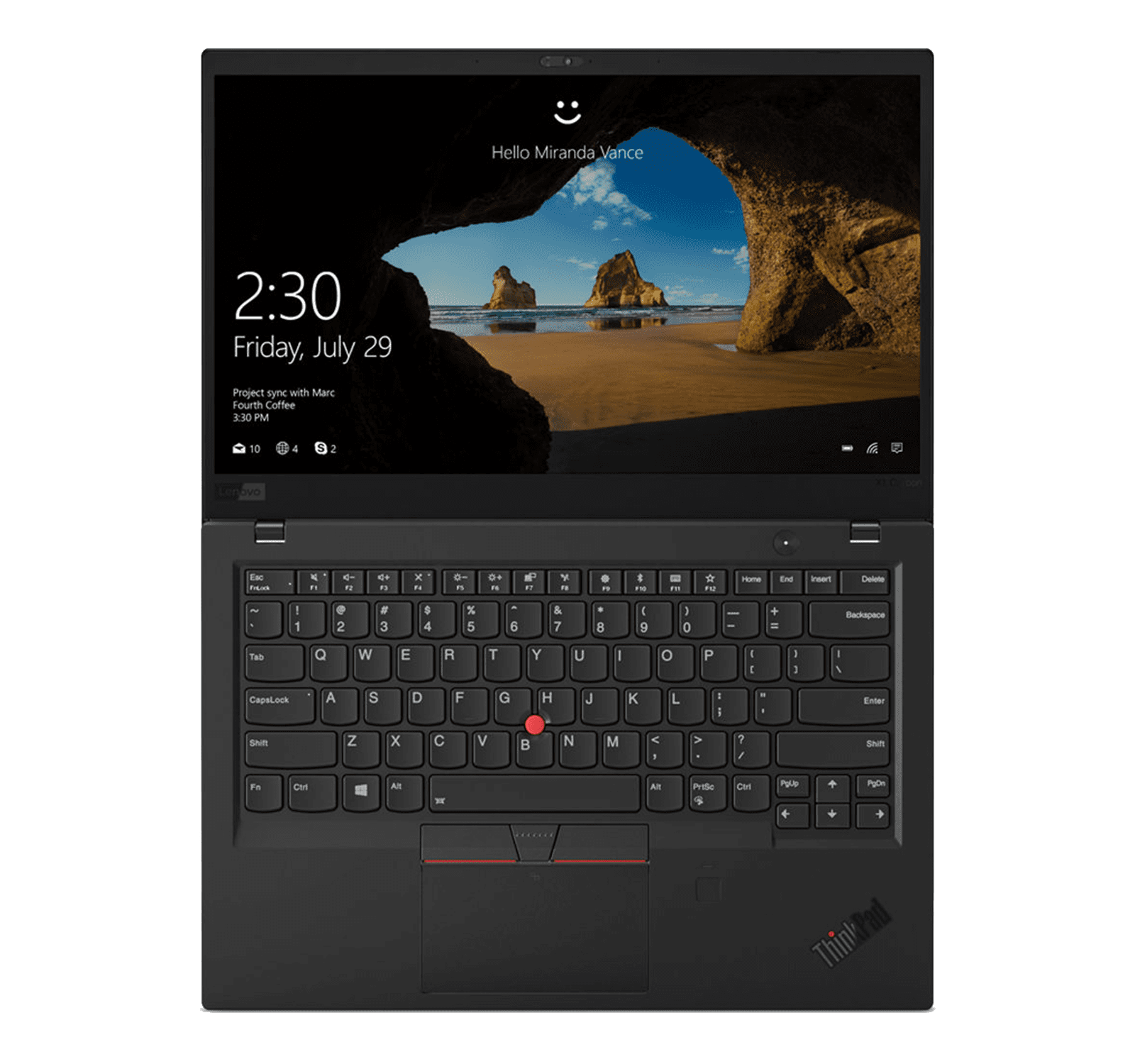 Laptop Ultrabook Lenovo ThinkPad X1 Carbon Gen 8 14" FHD 400-nits i7-10610U 16GB 512GB SSD Windows 10 Pro