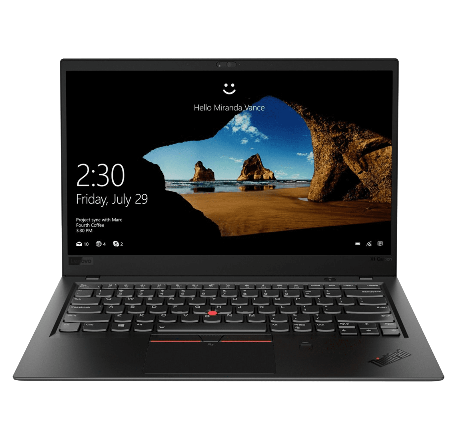 Laptop Ultrabook Lenovo ThinkPad X1 Carbon Gen 8 14" FHD 400-nits i7-10610U 16GB 512GB SSD Windows 10 Pro