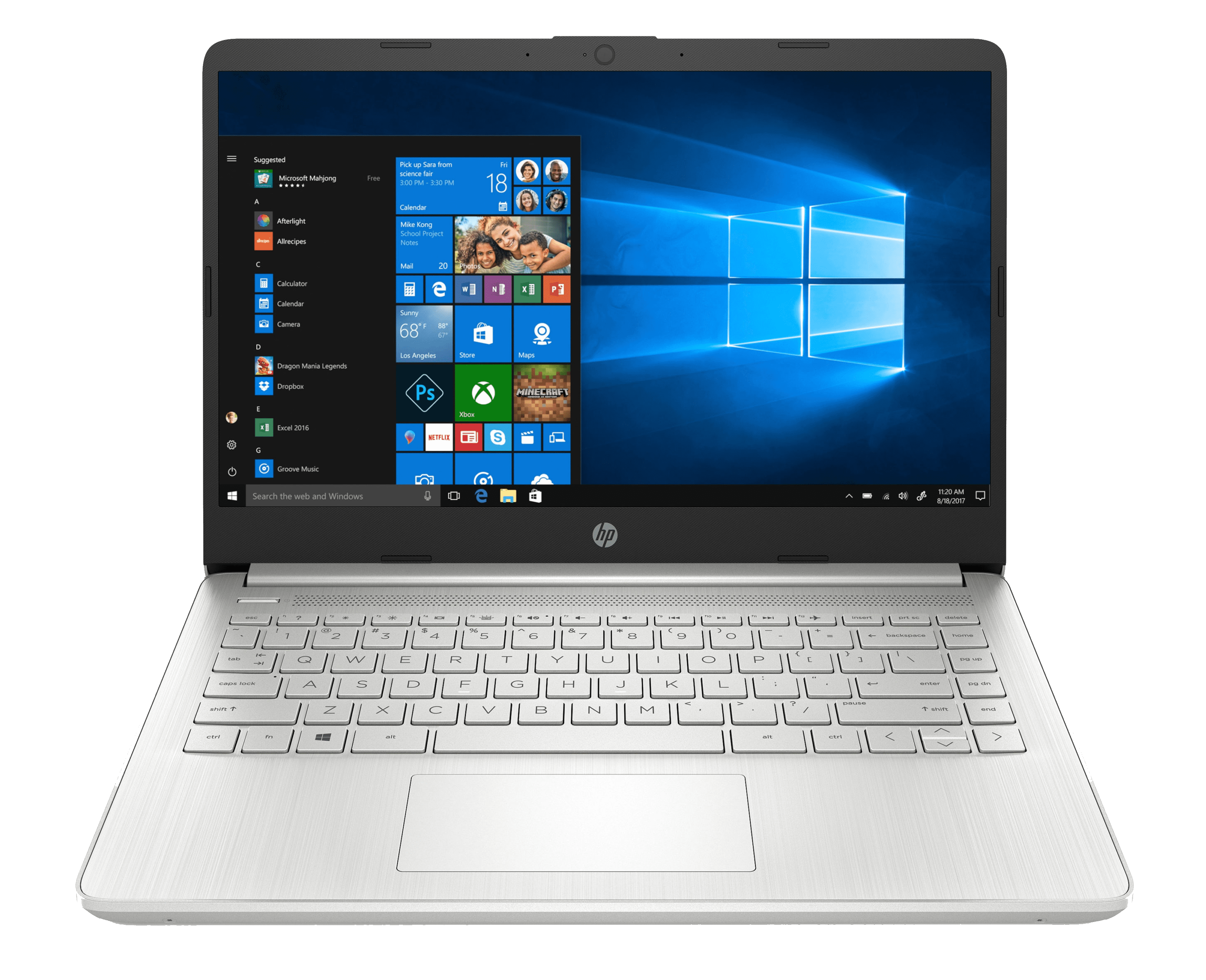 Laptop HP 14" HD Intel Celeron N4020 4GB 64GB Windows 10 Office 365 Gold