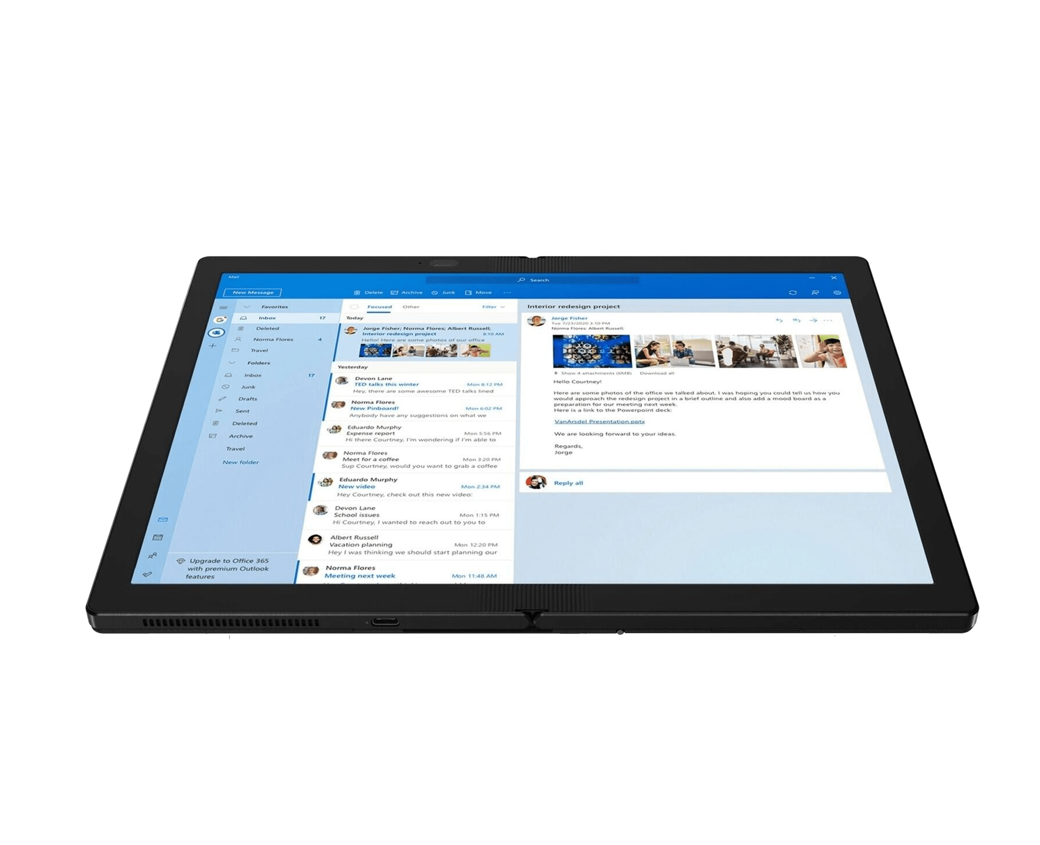 Laptop ultrabook LENOVO ThinkPad X1 FOLD 2-in-1 13.3" 2K OLED Touch i5-L16G7 8GB 1TB SSD Win 10 Pro | ALIENSTORE