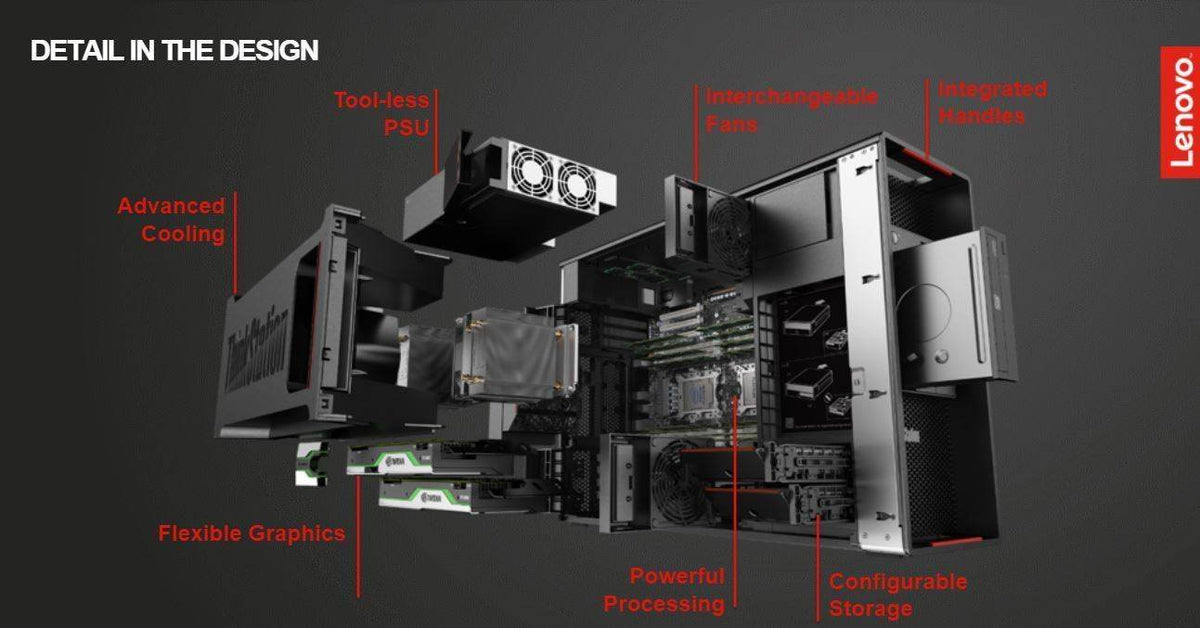 Desktop Lenovo ThinkStation P620 AMD Ryzen Threadripper PRO 3955WX 32GB Nvidia RTX 3080 10GB 1TB SSD