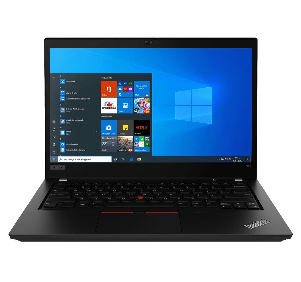 Laptop Ultrabook Lenovo ThinkPad P43s WorkStation 14" Full HD IPS i7-8565U 16GB Quadro P520 512GB SSD Win10