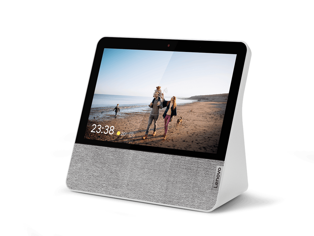 Ceas inteligent Lenovo Smart Display 7" cu comenzi vocale Google Assistant